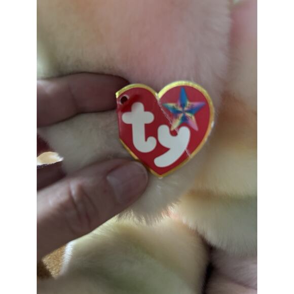 NWT Ty Large Plush Beanie Buddy - Hippie the Bunny 14" - Picture 2 of 3